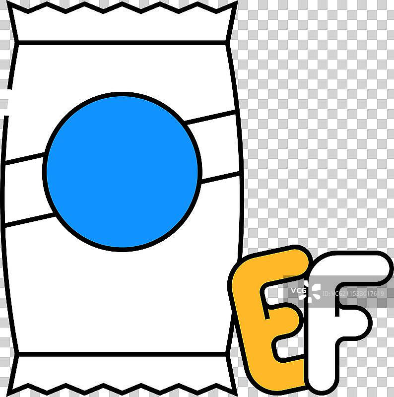 字母形状的意大利面图标，颜色丰富图片素材