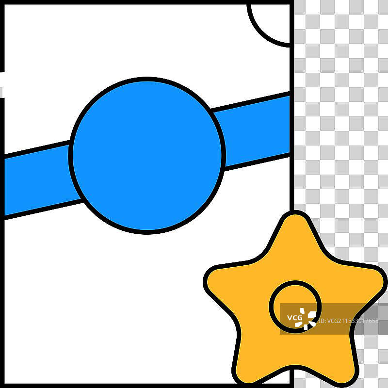 星形意大利面图标颜色图片素材