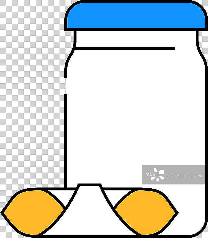意大利面条图标 彩色的戈尔甘内利图片素材