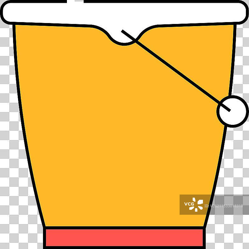 彩色塑料桶图标图片素材
