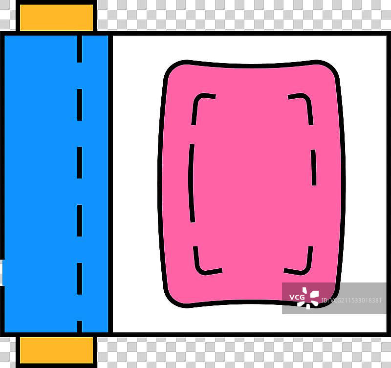 保鲜膜塑料图标颜色图片素材