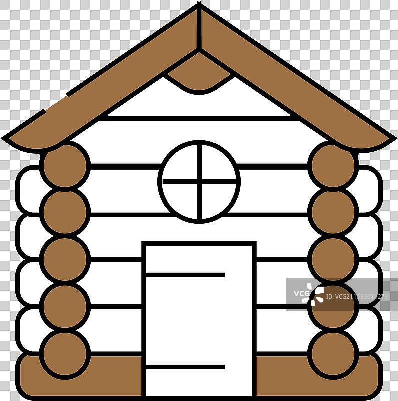 彩色木屋图标图片素材