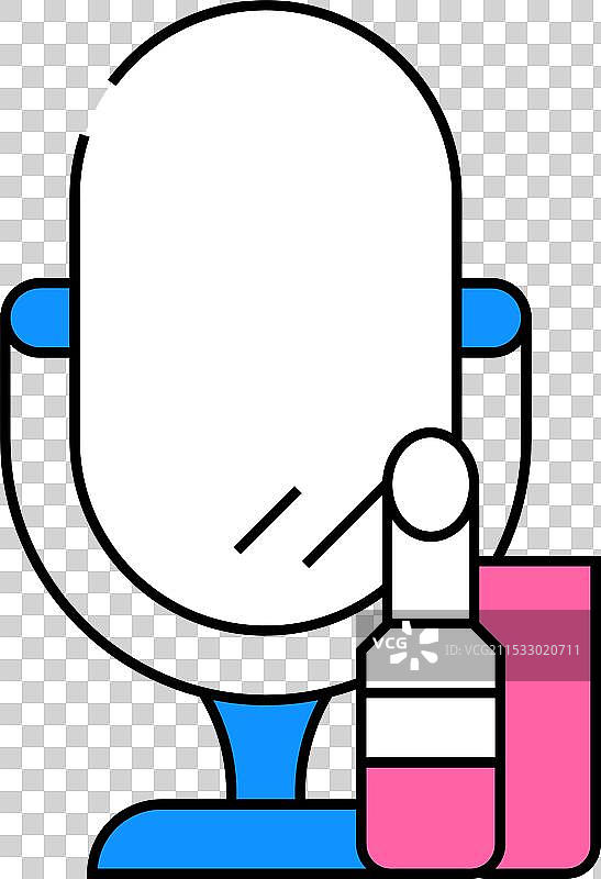 化妆师图标颜色图片素材