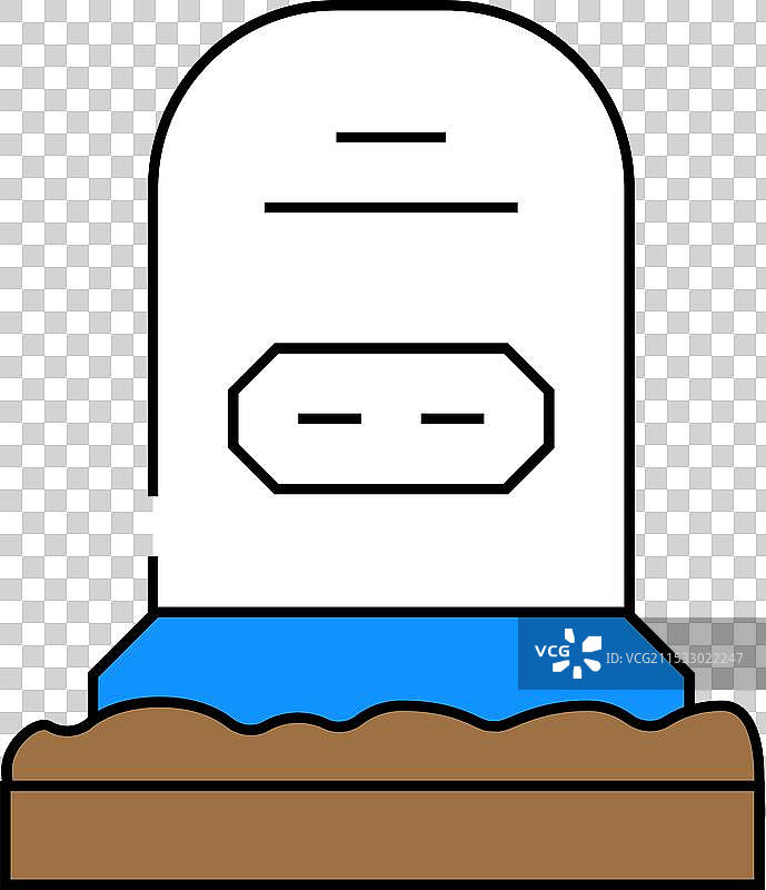 墓碑图标颜色图片素材