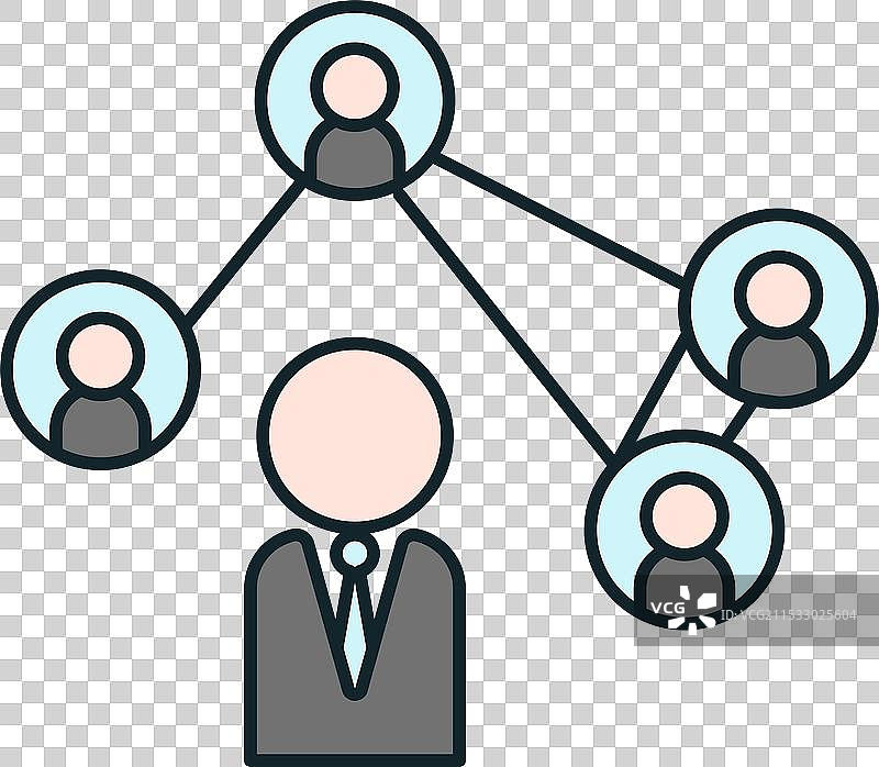 商人管理着一个工作团队的网络图片素材