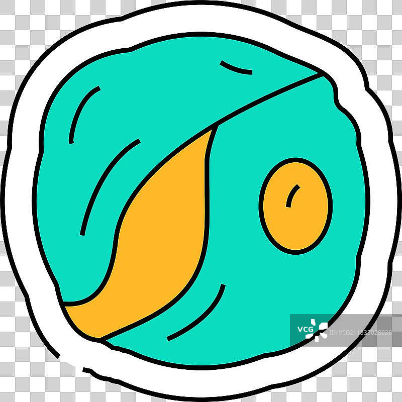 绿藻图标颜色图片素材