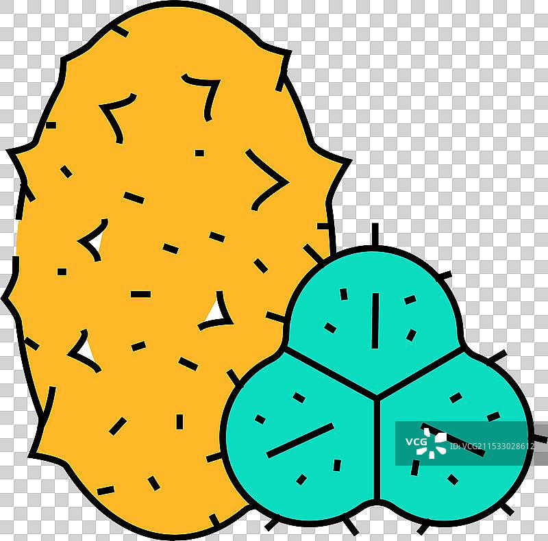 角瓜水果图标颜色图片素材