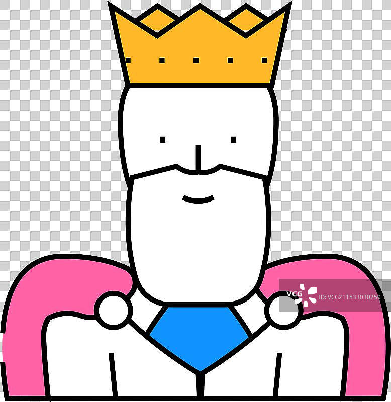 国王图标颜色图片素材