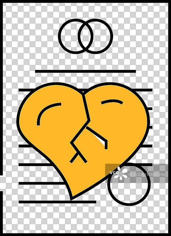 离婚文件图标颜色图片素材