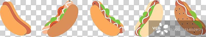 热狗套餐美味快餐图片素材