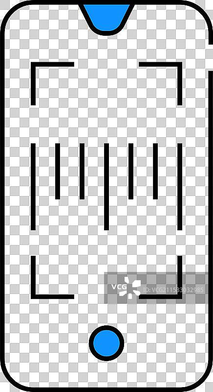 条形码扫描器应用图标颜色图片素材