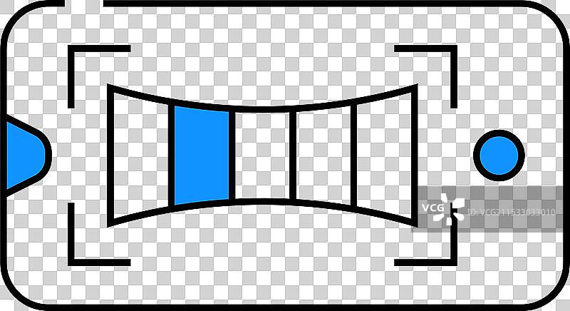 全景拍摄手机相机图标 彩色图片素材