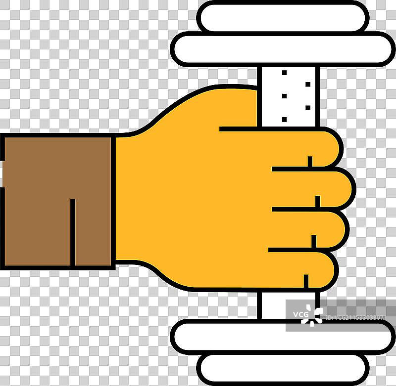 哑铃运动器材图标颜色图片素材