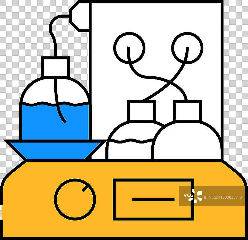 色谱仪电子工具图标颜色图片素材