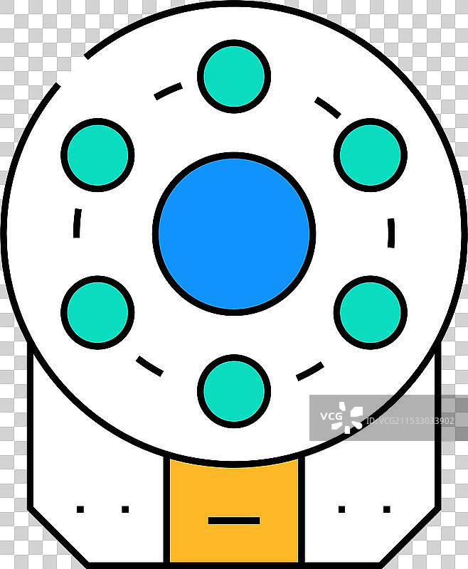 离心机实验室设备图标 彩色图片素材