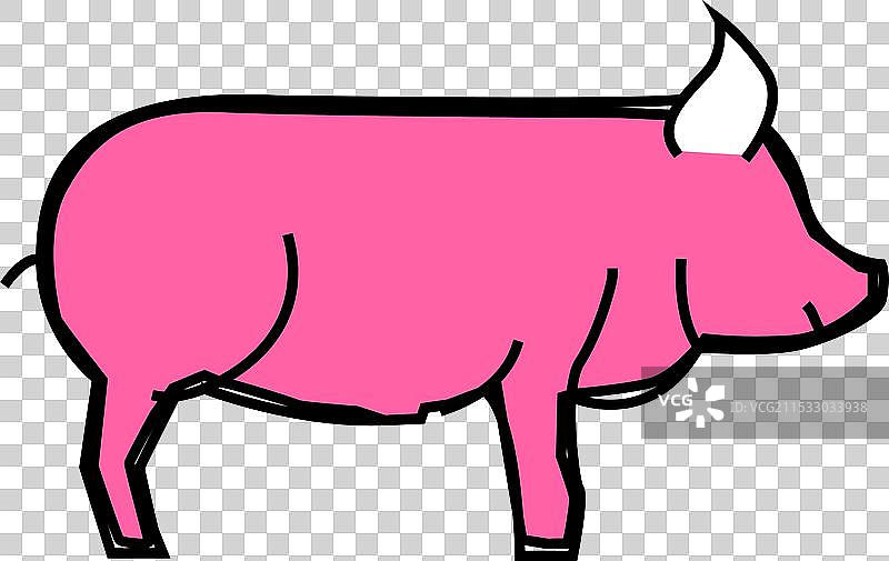 猪场动物图标颜色图片素材