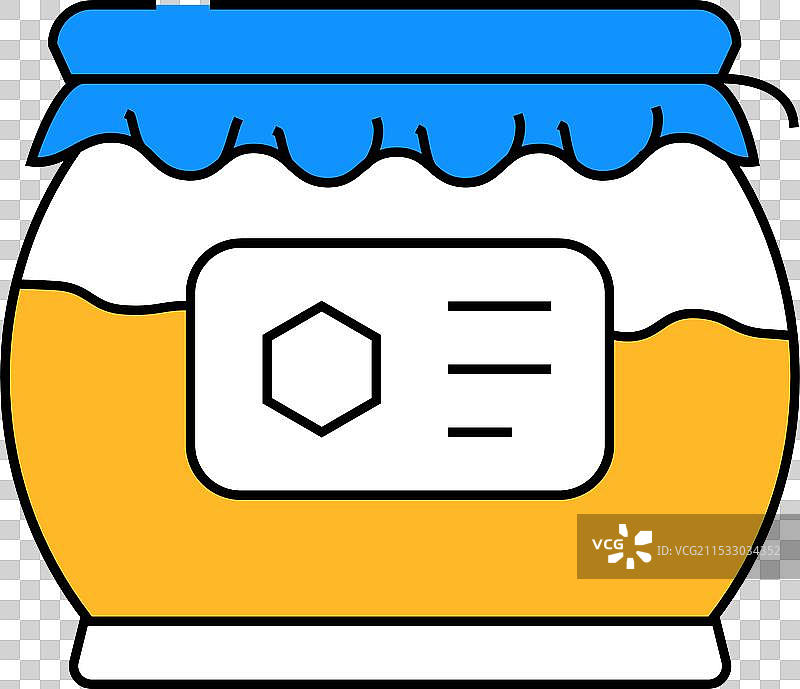 蜂蜜罐图标颜色图片素材