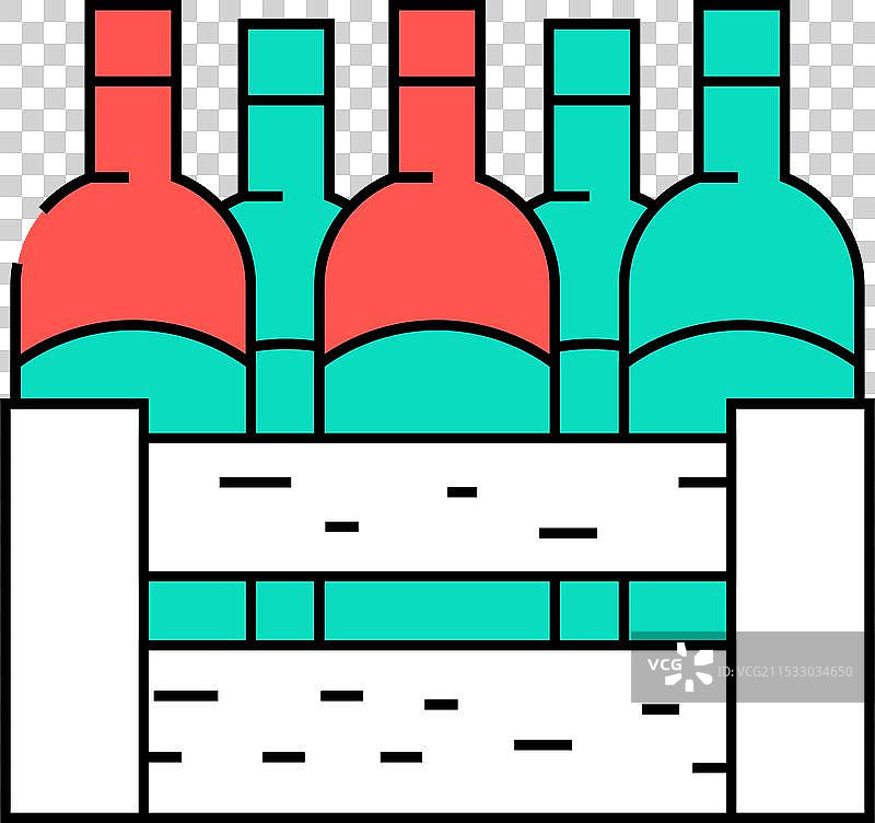 酒盒图标颜色图片素材