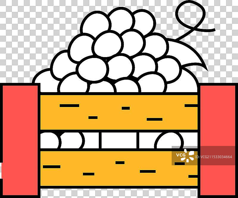 彩色葡萄盒图标图片素材