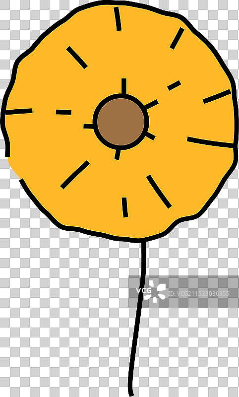 蒲公英花图标颜色图片素材