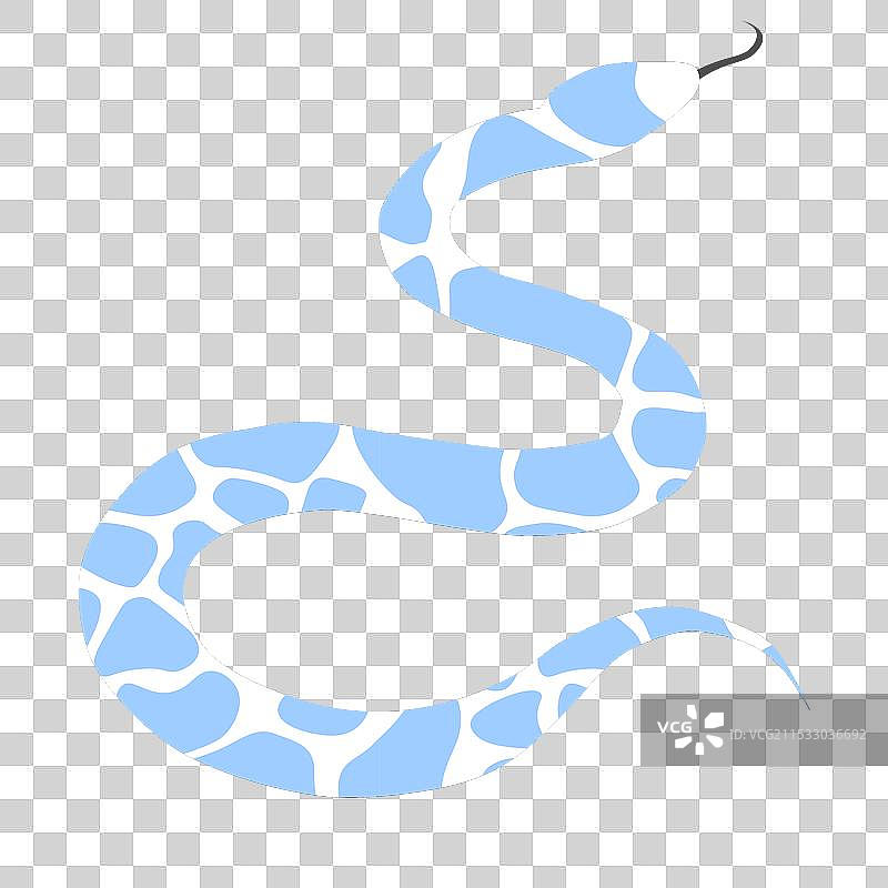 带有白色斑点的蛇轮廓图片素材