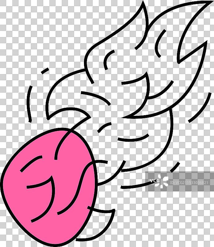 流星燃烧图标颜色图片素材