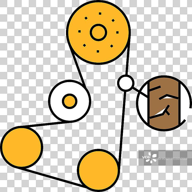 时规带更换图标颜色图片素材