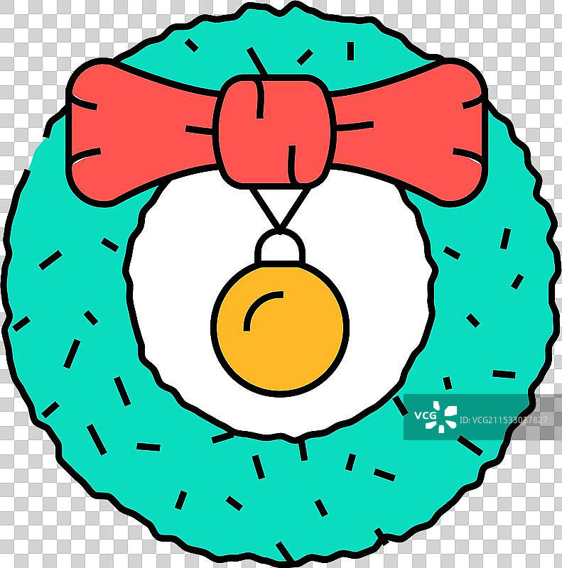 圣诞假期图标颜色图片素材