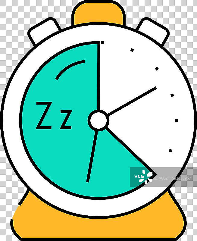 睡眠时长图标颜色图片素材