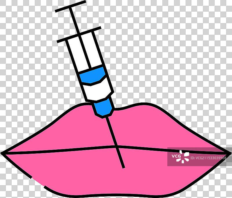 唇部增厚图标颜色图片素材