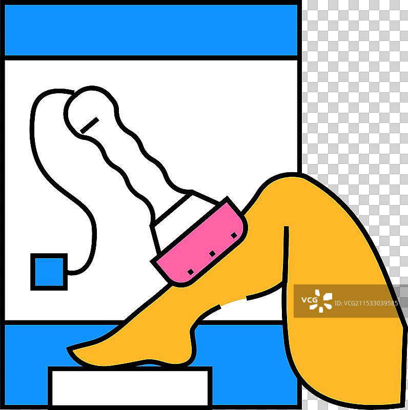 激光脱毛图标颜色图片素材