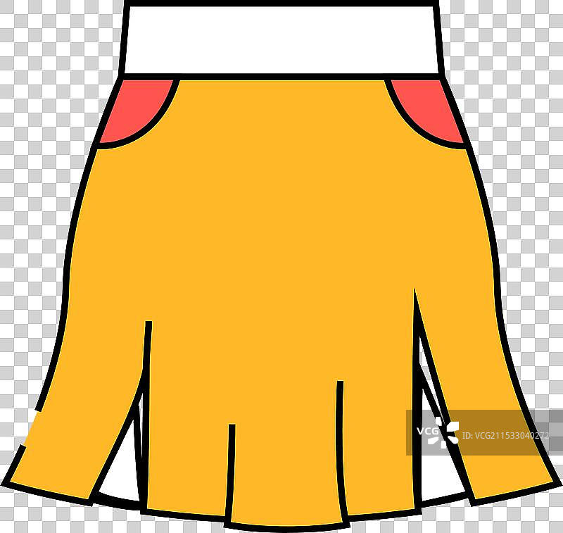 裙子女孩服装图标颜色图片素材