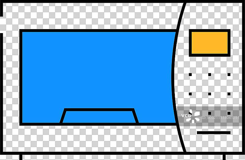 微波电子设备图标 彩色图片素材