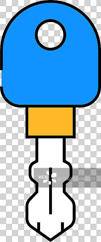 双头钥匙图标颜色图片素材