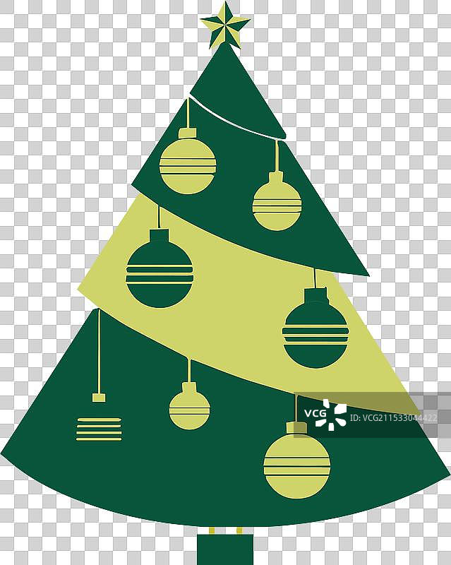 圣诞树风格艺术图片素材