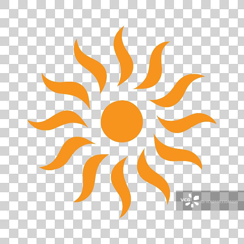 极简主义太阳设计图标风格图片素材