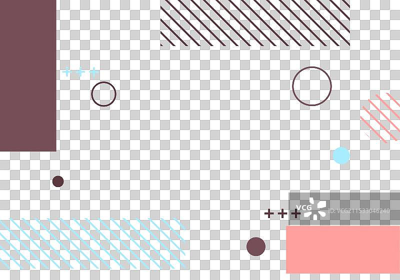 孟菲斯风格抽象平面背景图片素材