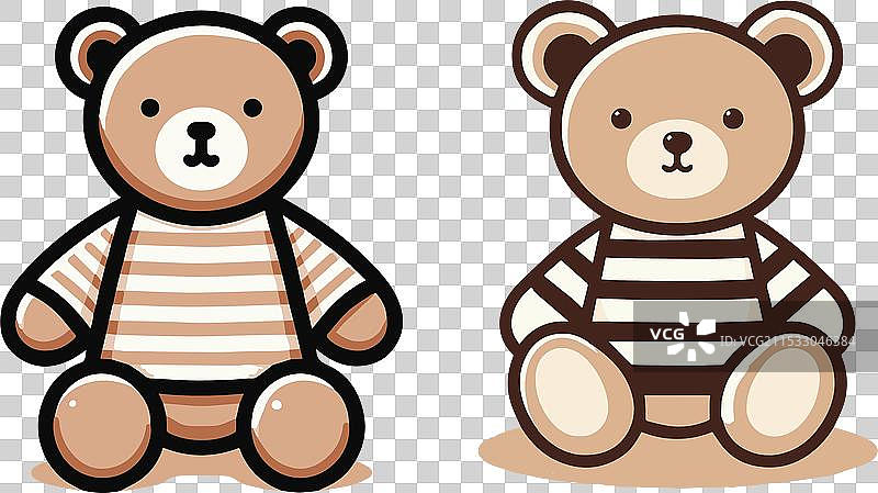 一套泰迪熊毛绒玩具图片素材