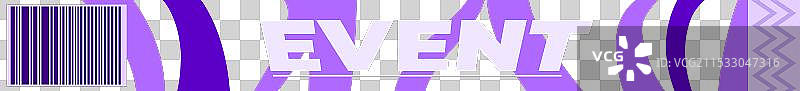 紫色活动腕带，带有条形码用于入场图片素材