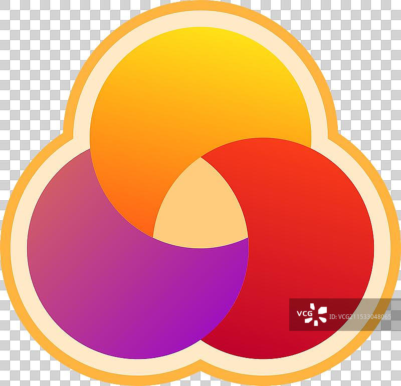 抽象设计标志形成一个多彩的花朵图片素材