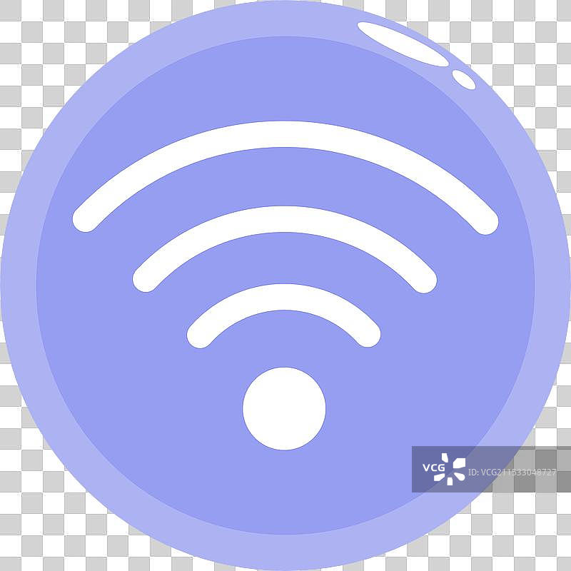 显示互联网连接状态的WiFi符号图片素材