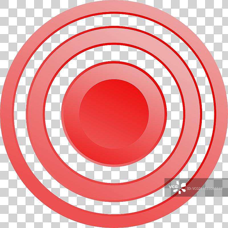 红色渐变同心圆形成靶子图片素材