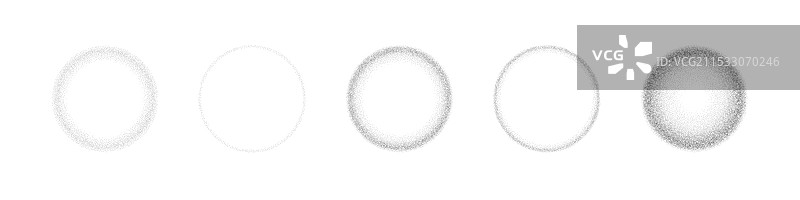 带有颗粒质感和噪音的渐变点图片素材