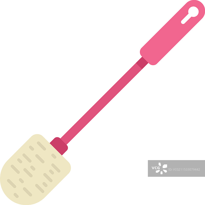 粉色马桶刷清洁工具用于浴室图片素材