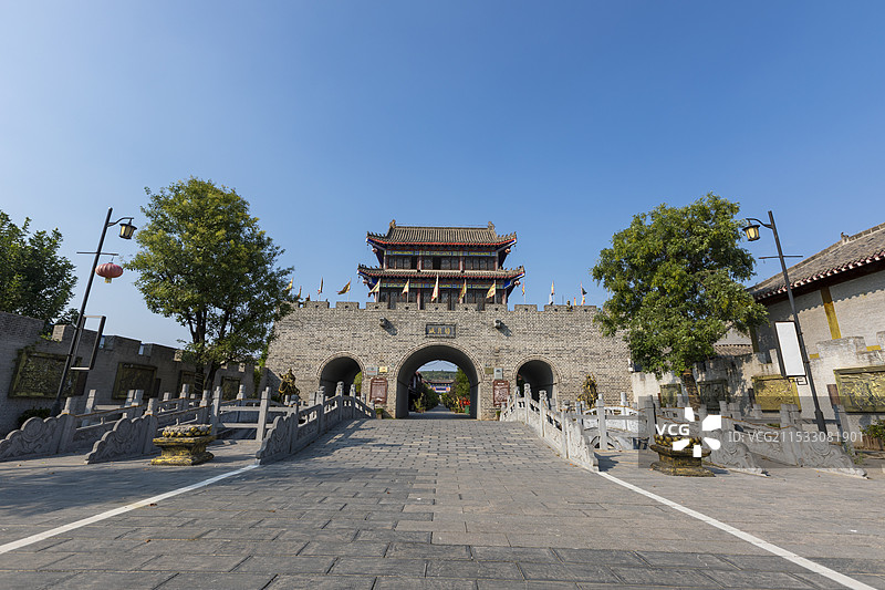河南省巩义市河偃月古城景区图片素材