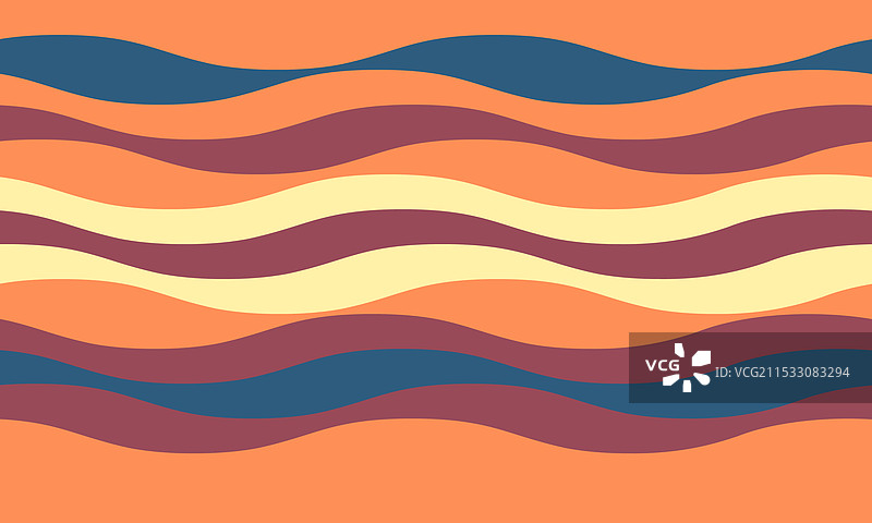 充满活力的波浪条纹抽象背景图片素材