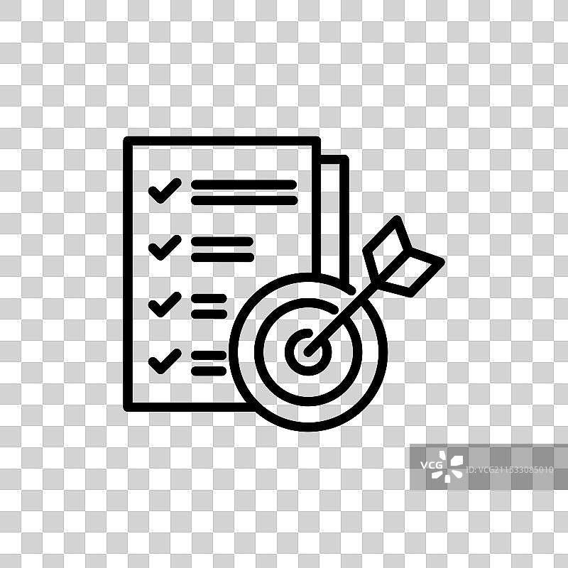 成就目标和任务图标集聚焦图片素材