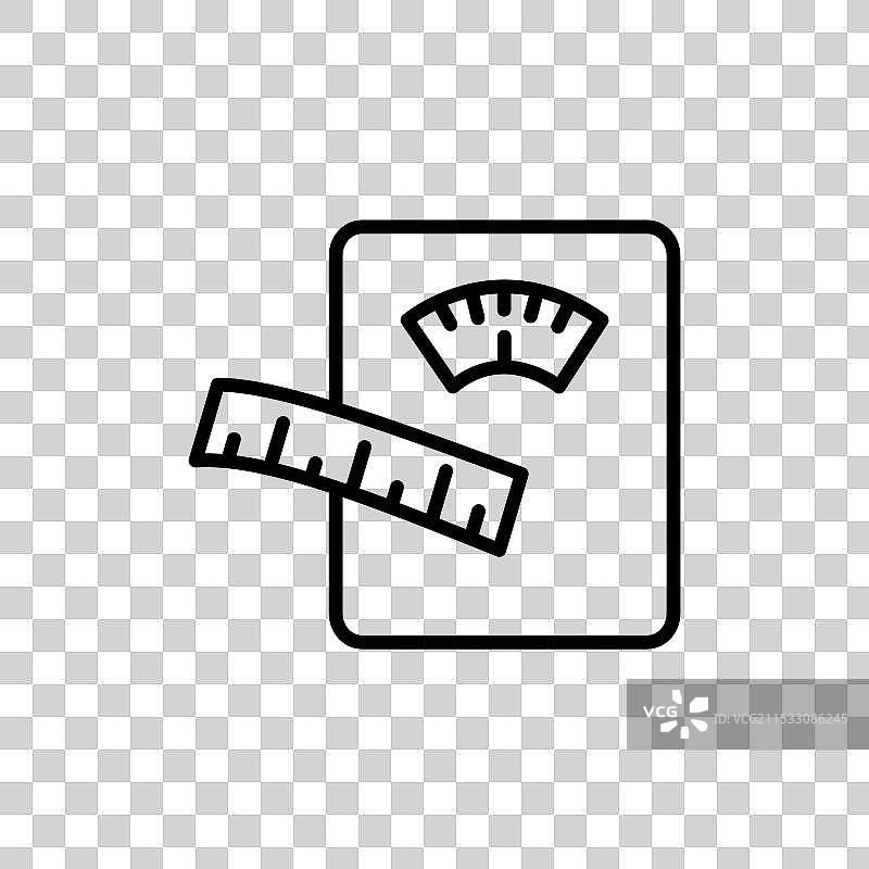 减肥图标集 体重秤 健身符号图片素材