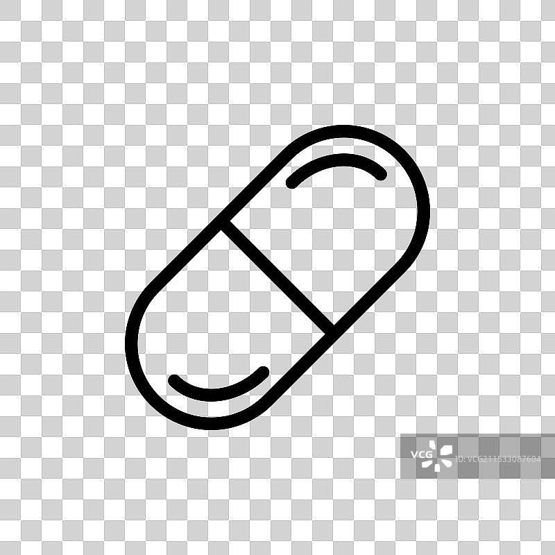 止痛药图标集，减轻疼痛的药丸图片素材