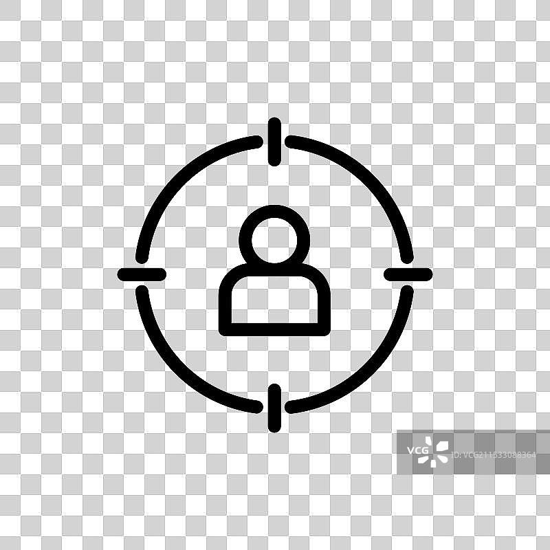 目标市场图标集聚焦客户受众图片素材